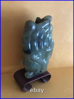 A Chinese Carved Celadon Jade Finger Citron