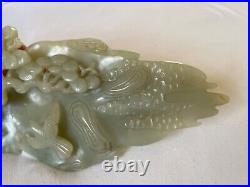 Antique 19th Century Chinese Celadon Jade Carving