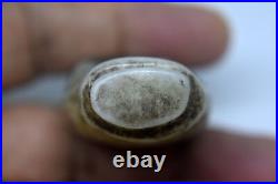 Antique Chinese Celadon Jade Old Man/Hand Small Statue
