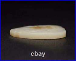 Antique Chinese Nephrite Celadon-Hetian OLD Jade Protector Pendants Qing DY