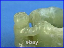 Antique, chinese, celadon jade washer late Qing dynasty 19 century