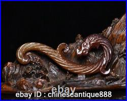 Antique dynasty Chinese Nephrite Celadon hetian old jade dragon Statues