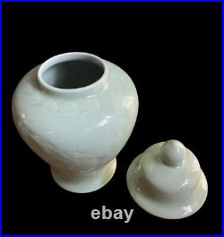 Chinese Jade Celadon Ceramic Vase Urn & Koi Fish Bowl