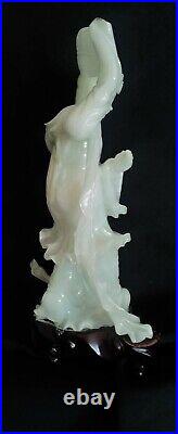 Chinese Jadeite Dancing Maiden Statue