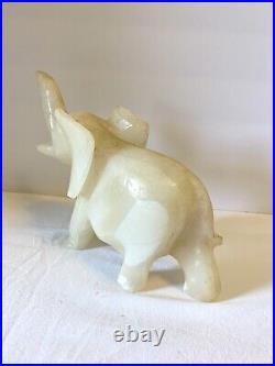 Jade/celadon Elephant Chinese Antique Hand Carved