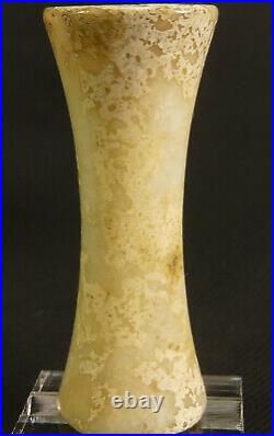 Neolithic Chinese 2.3 Celadon Jade Conical Pendant. Hongshan Culture c. 3000 BCE